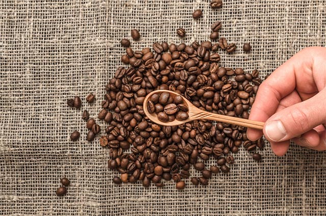 Hạt Arabica có màu nâu nhạt, hình dạng thon dài